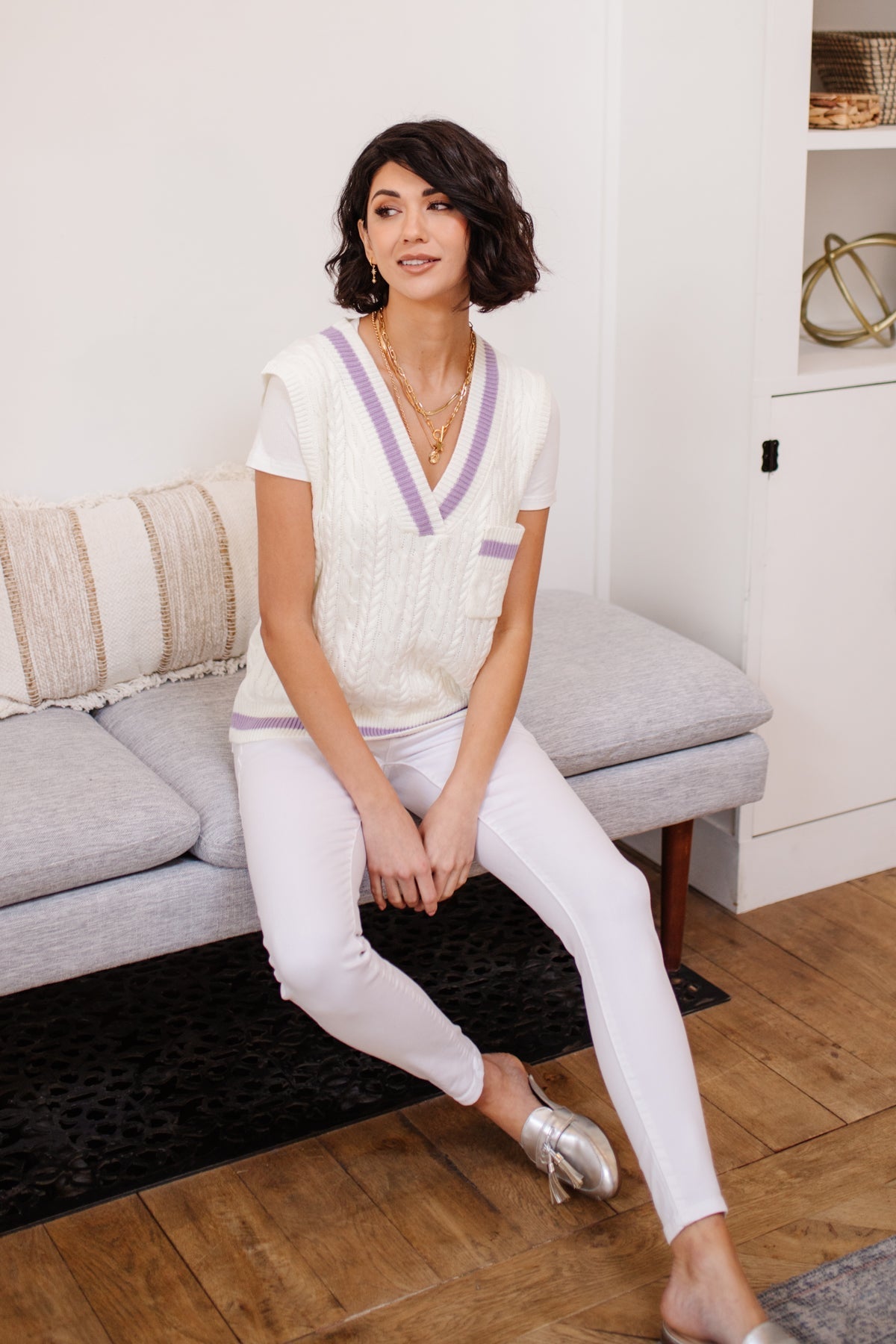 Power Girl Sweater Vest (Online Exclusive) - Uptown Boutique Ramona