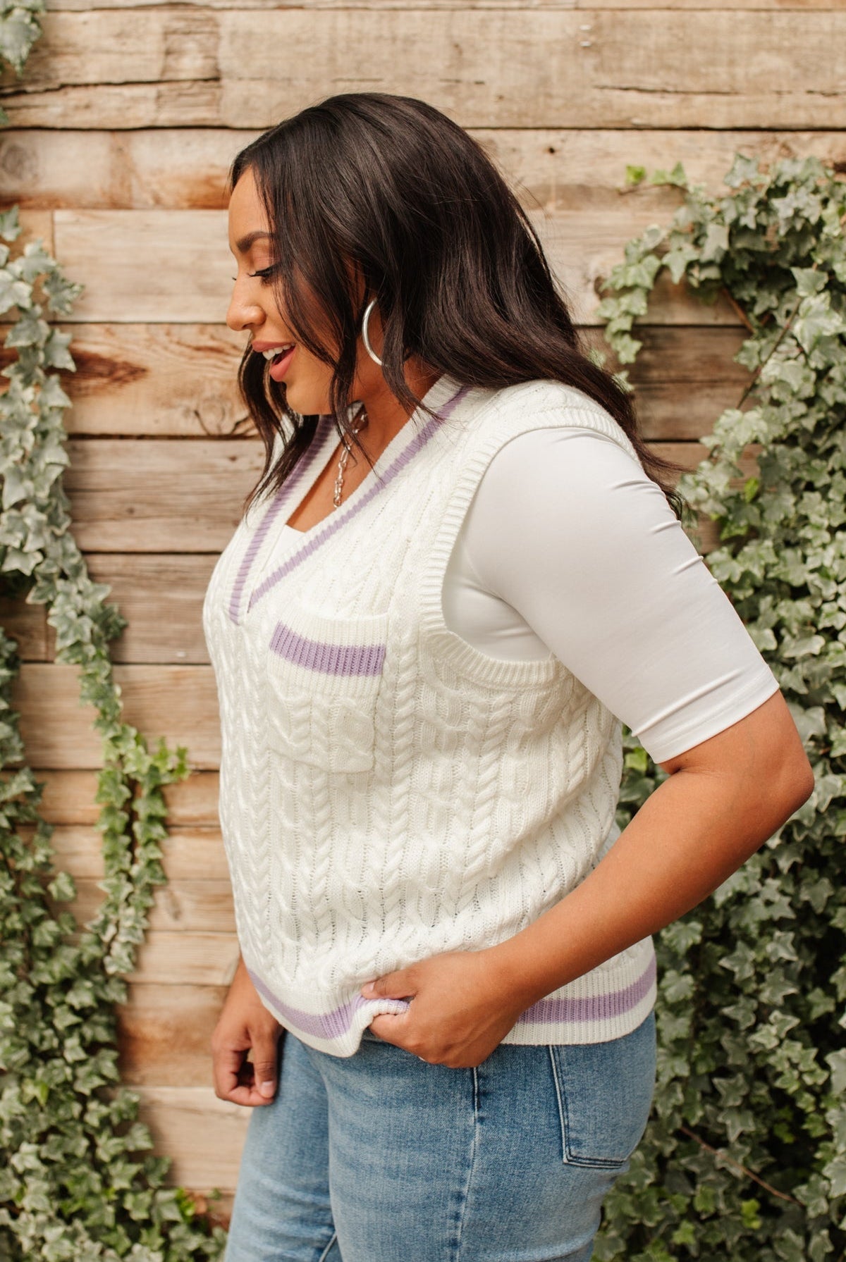 Power Girl Sweater Vest (Online Exclusive) - Uptown Boutique Ramona