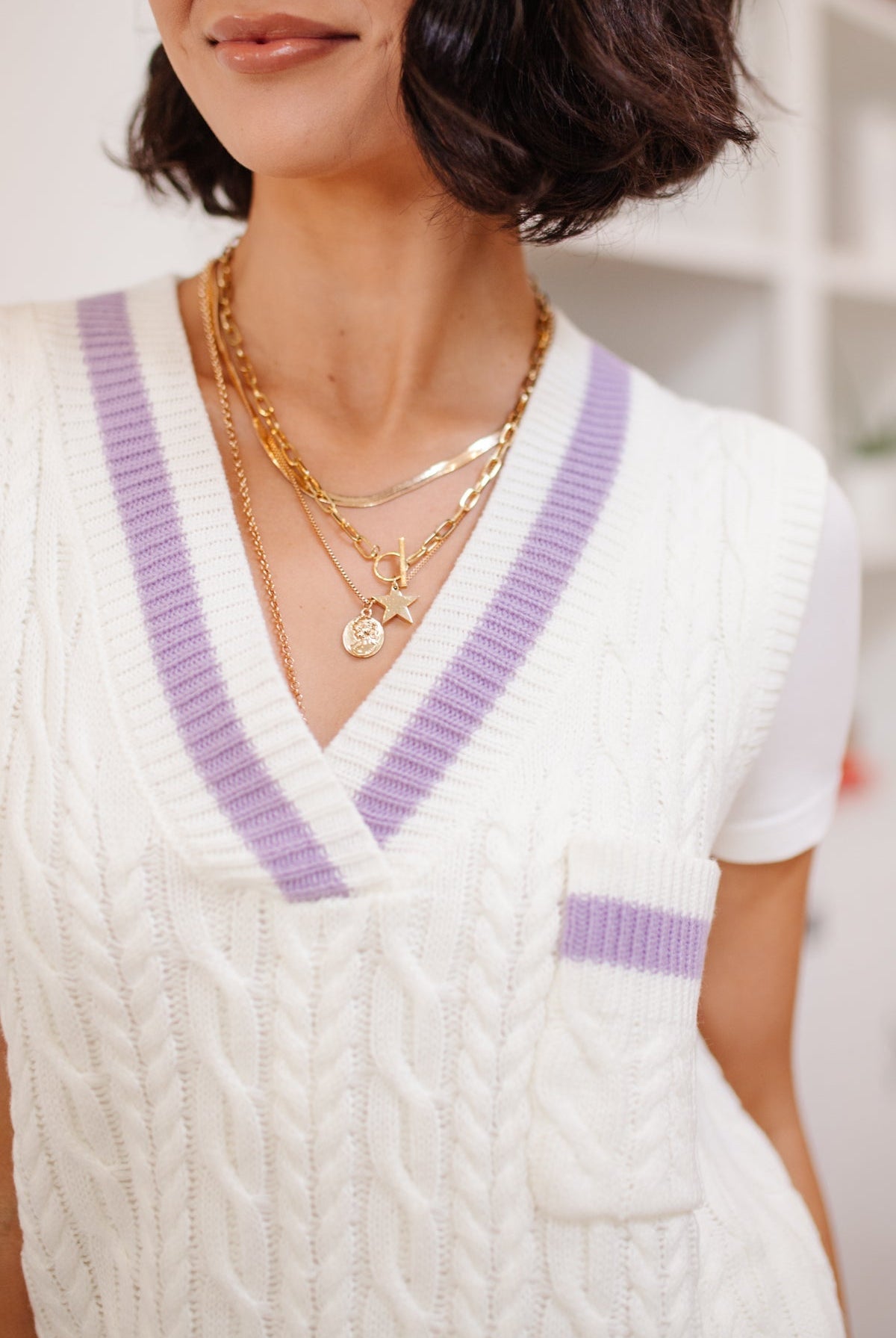 Power Girl Sweater Vest (Online Exclusive) - Uptown Boutique Ramona