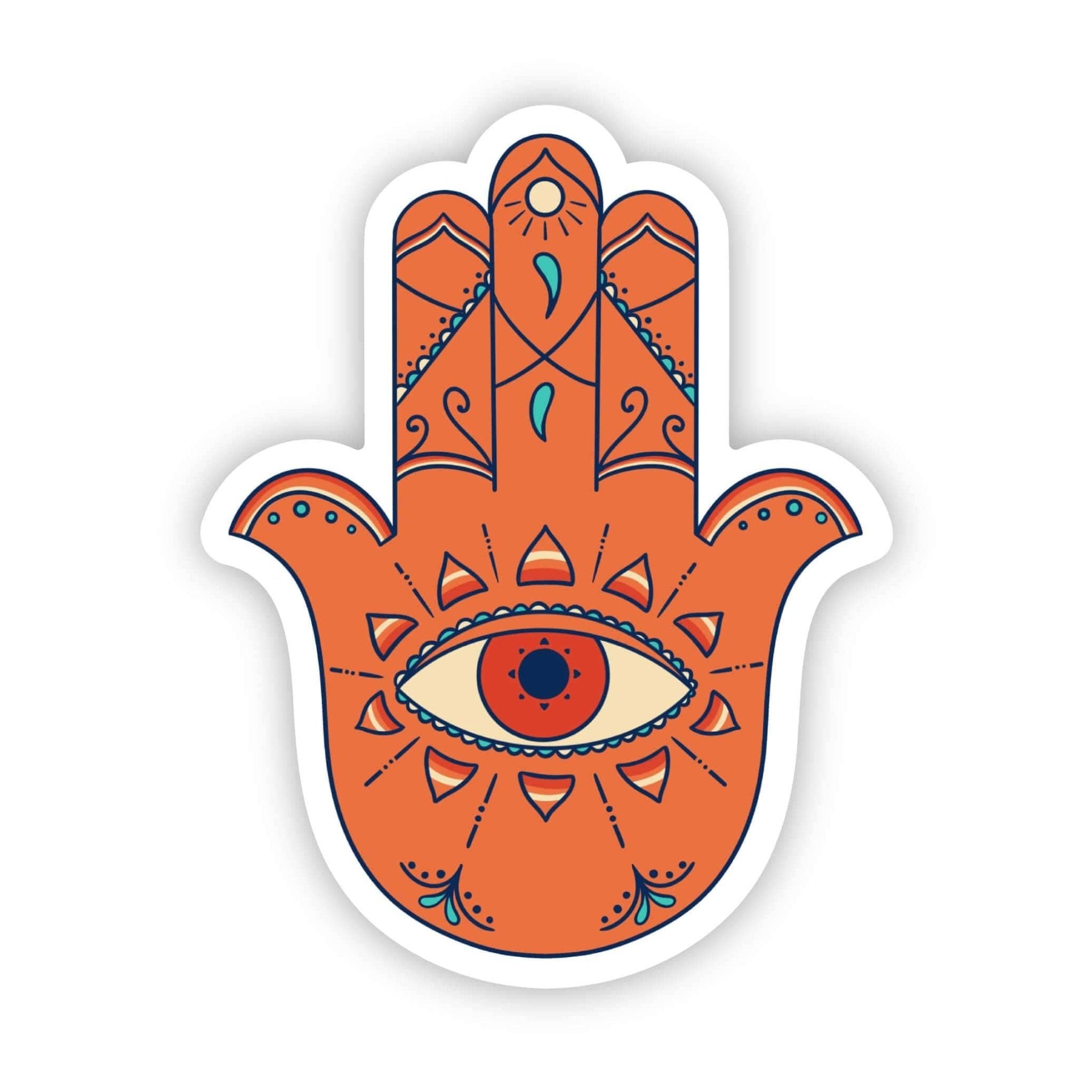 Protection Evil Eye With Hamsa Sticker - Uptown Boutique Ramona