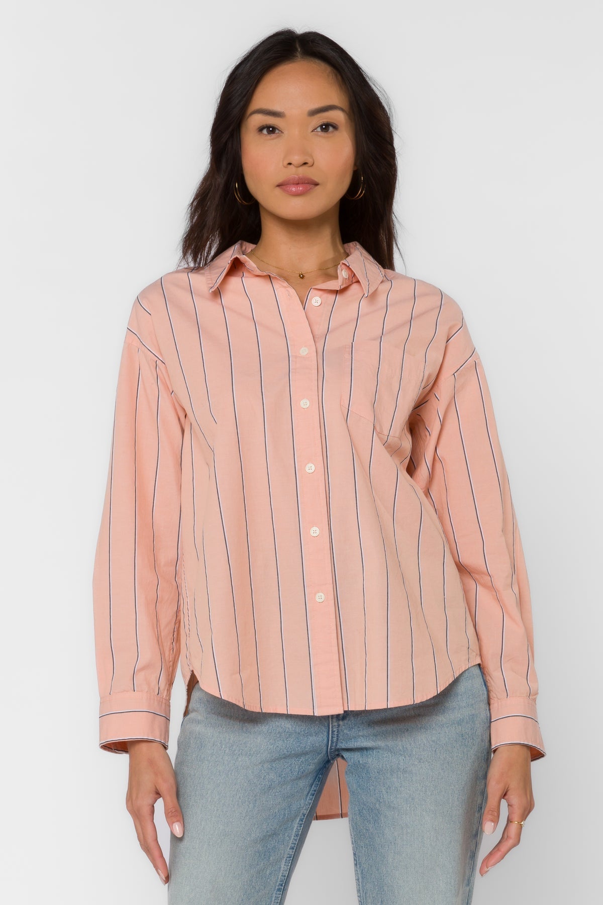 Randall Stripe Shirt - Uptown Boutique Ramona