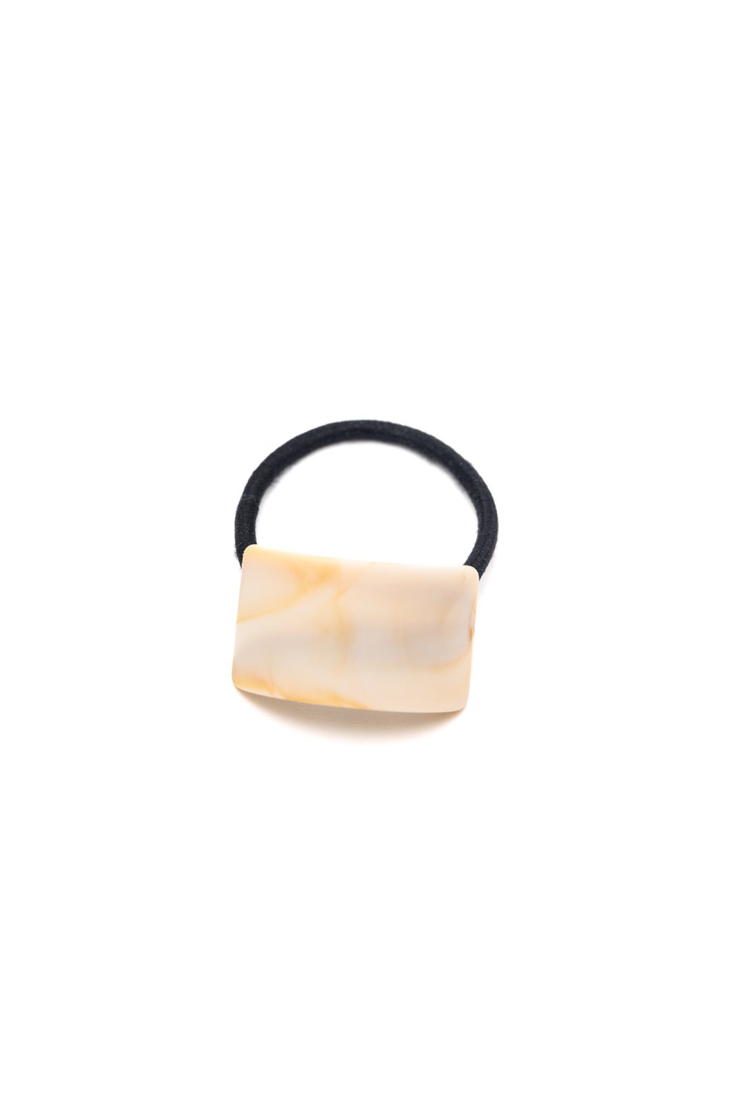 Rectangle Cuff Hair Tie Elastic in Ivory (Online Exclusive) - Uptown Boutique Ramona