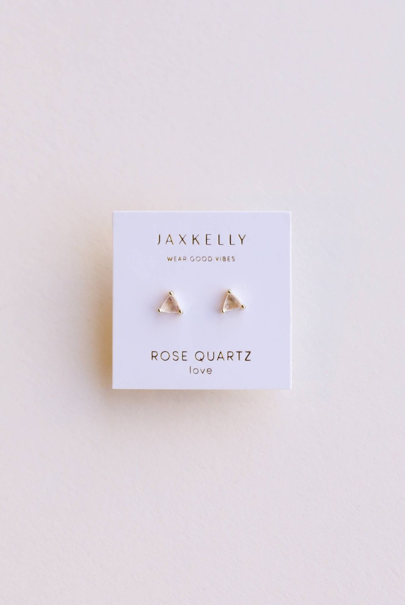 Rose Quartz Mini Energy Gem Earring - Uptown Boutique Ramona