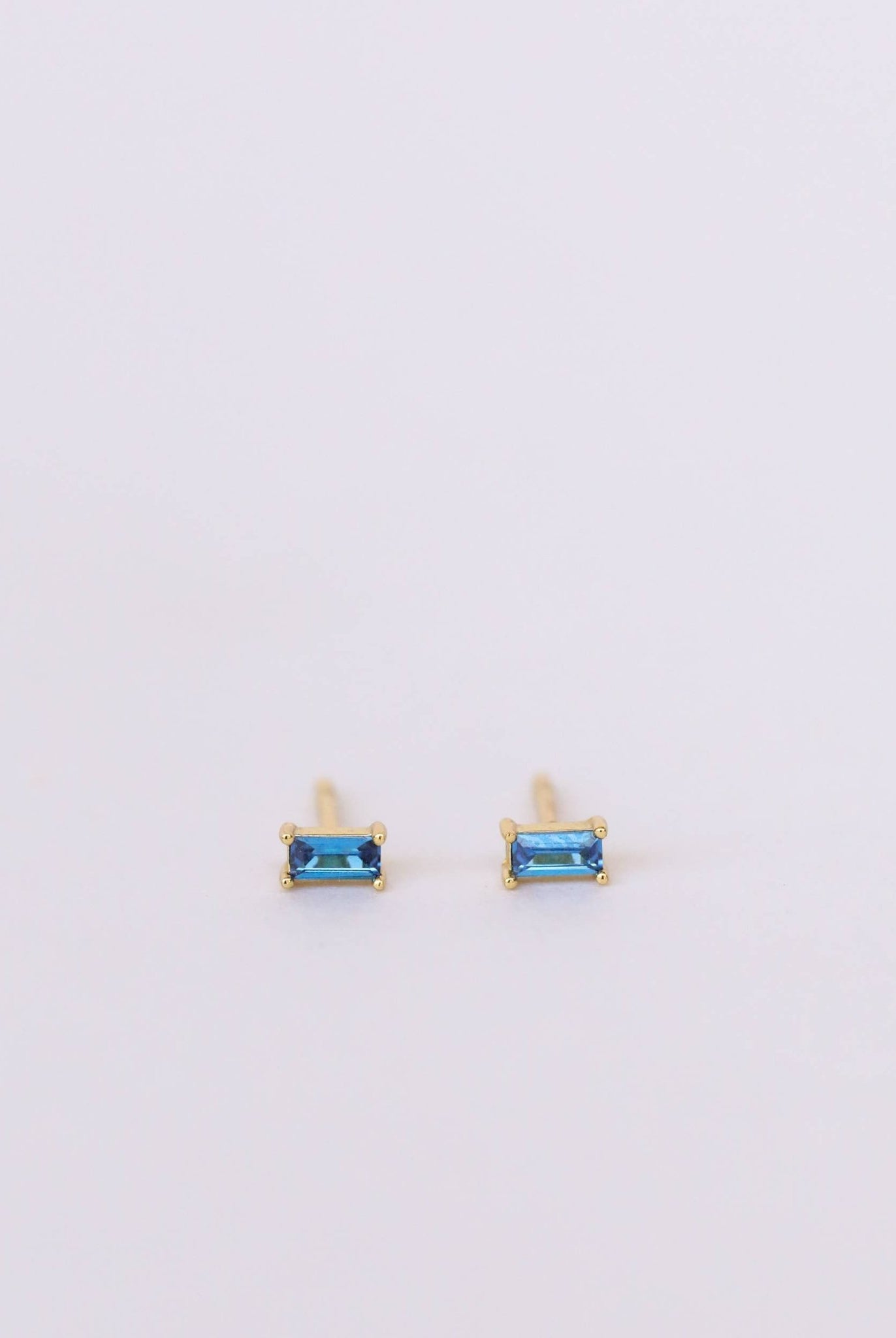Sapphire Baguette Earring - Uptown Boutique Ramona