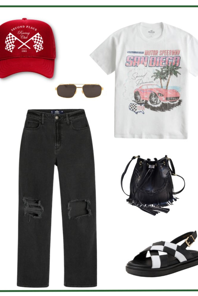 Second Place Racing Trucker Hat - Uptown Boutique Ramona