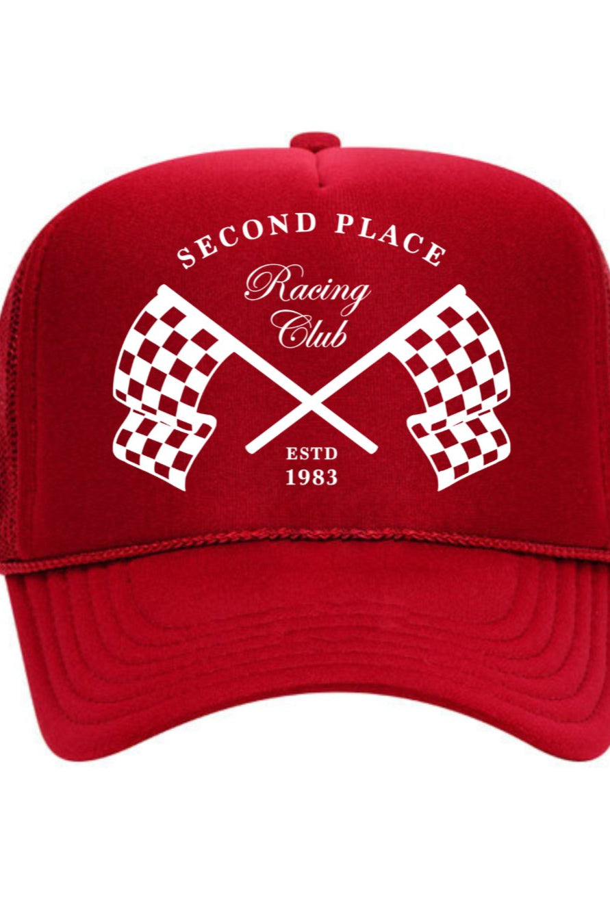 Second Place Racing Trucker Hat - Uptown Boutique Ramona