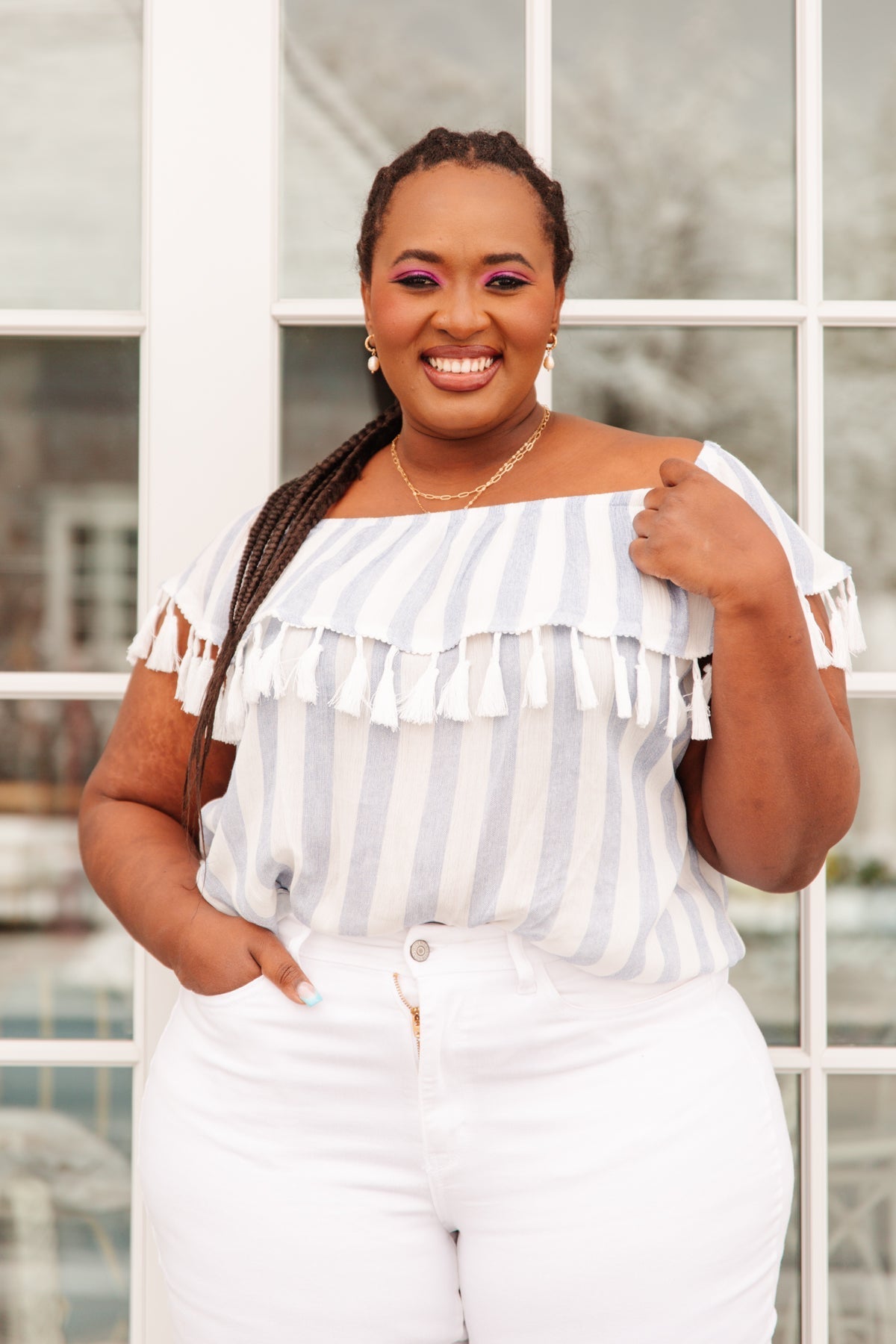 Set Yourself Free Striped Top (Online Exclusive) - Uptown Boutique Ramona