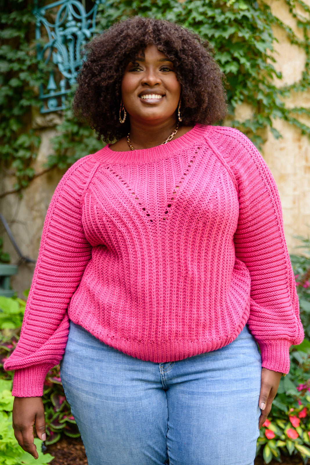 Claim The Stage Knit Sweater In Hot Pink (Online Exclusive) – Uptown  Boutique Ramona