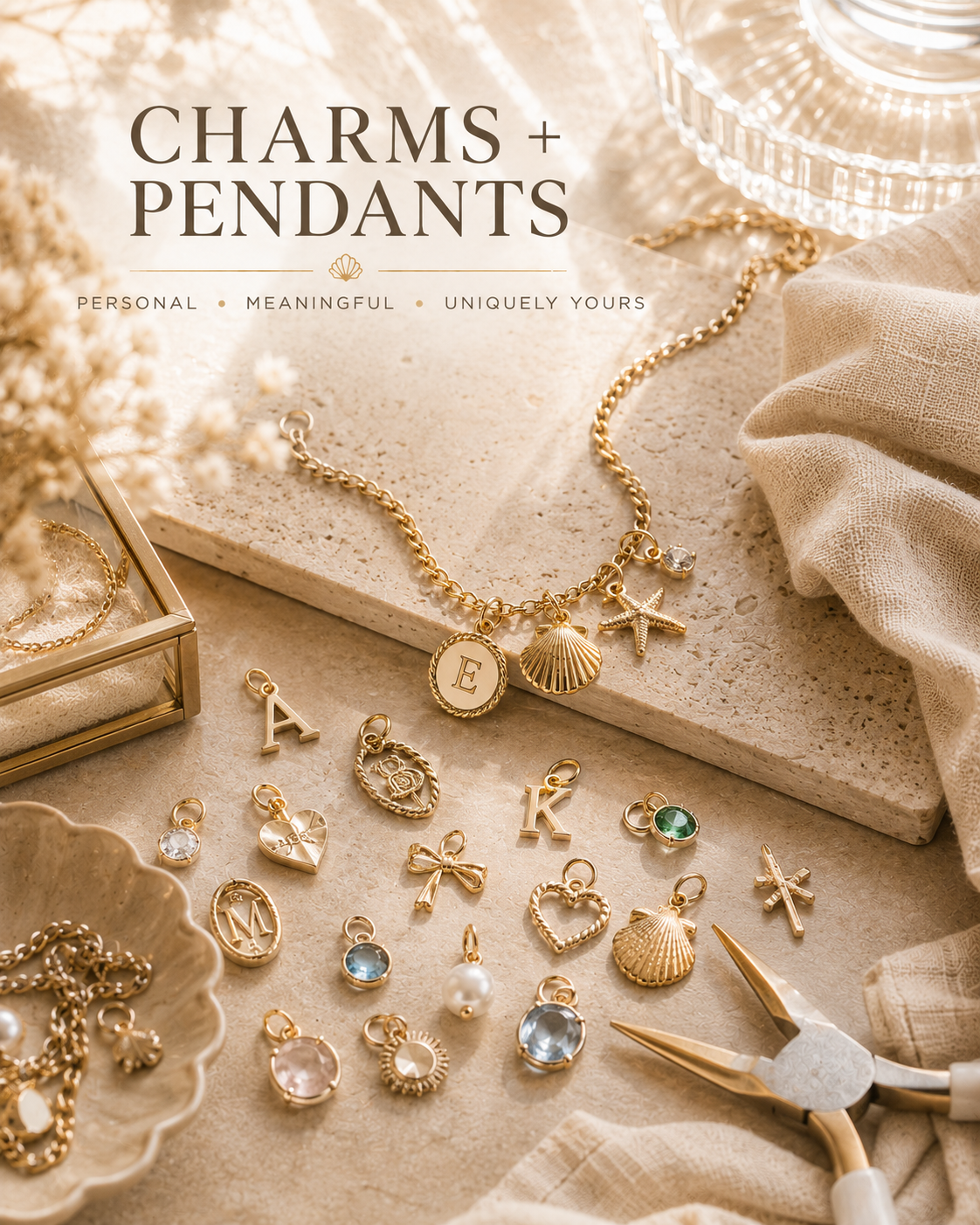 CHARMS + PENDANTS