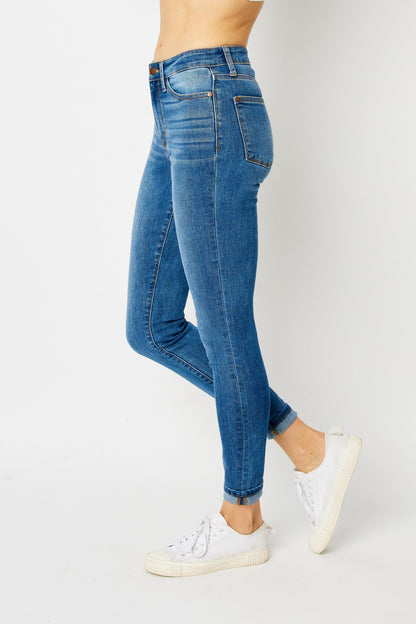Kaylie Cuffed Skinny Jeans