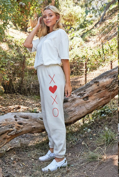 XOXO Graphic Sweatpants