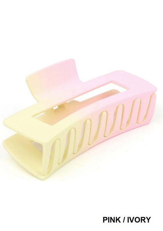 Ombre Rectangle Hair Claw