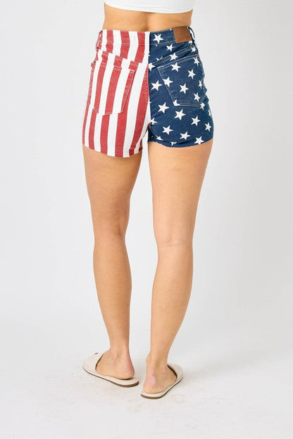 American Flag High Rise Shorts