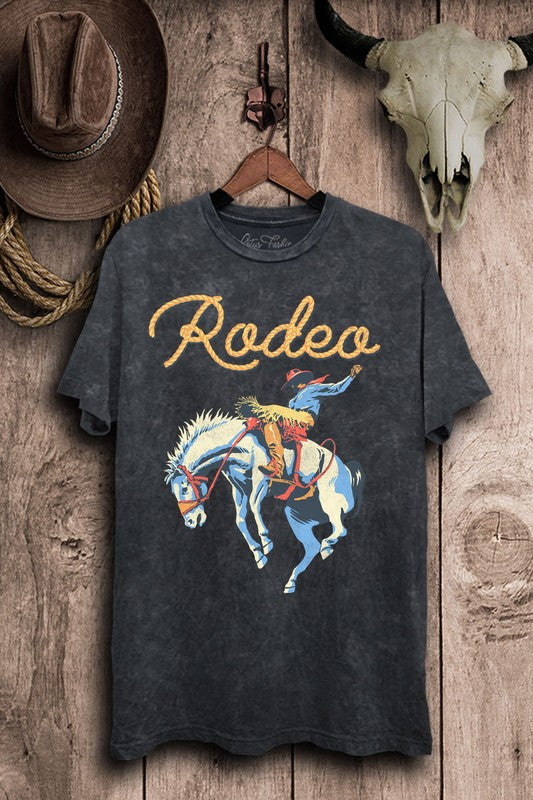 T-shirt graphique surdimensionné American Rodeo