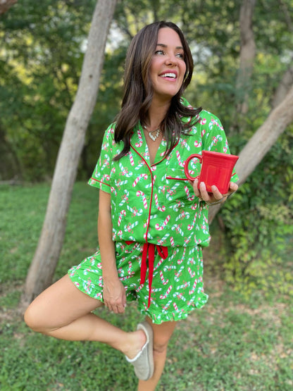 Christmas Candy Pajama Set in Three Colors *HC (Online Exclusive)