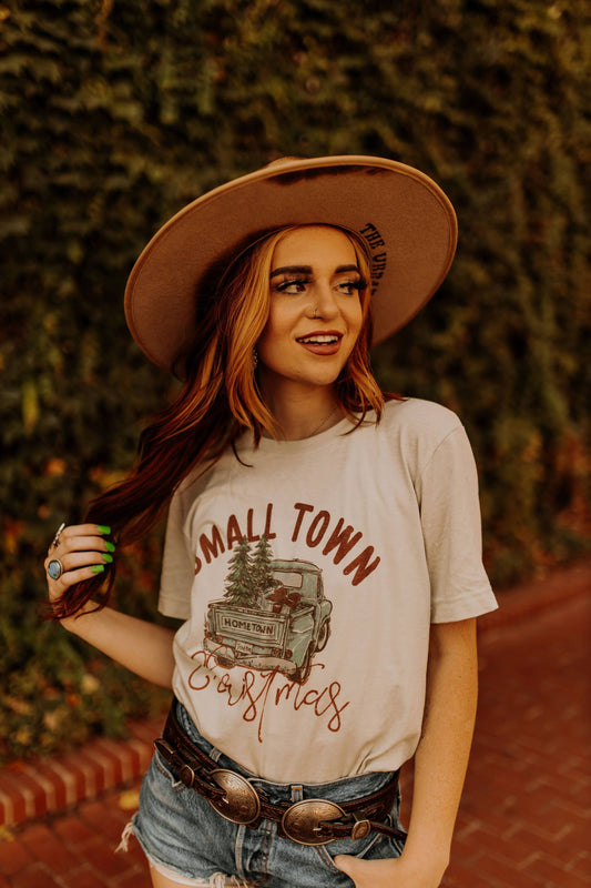 Small Town Christmas Western Graphic Tee *FS