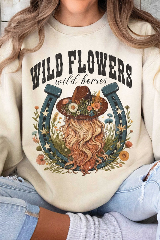 Wild Flowers Graphic Sweatshirt