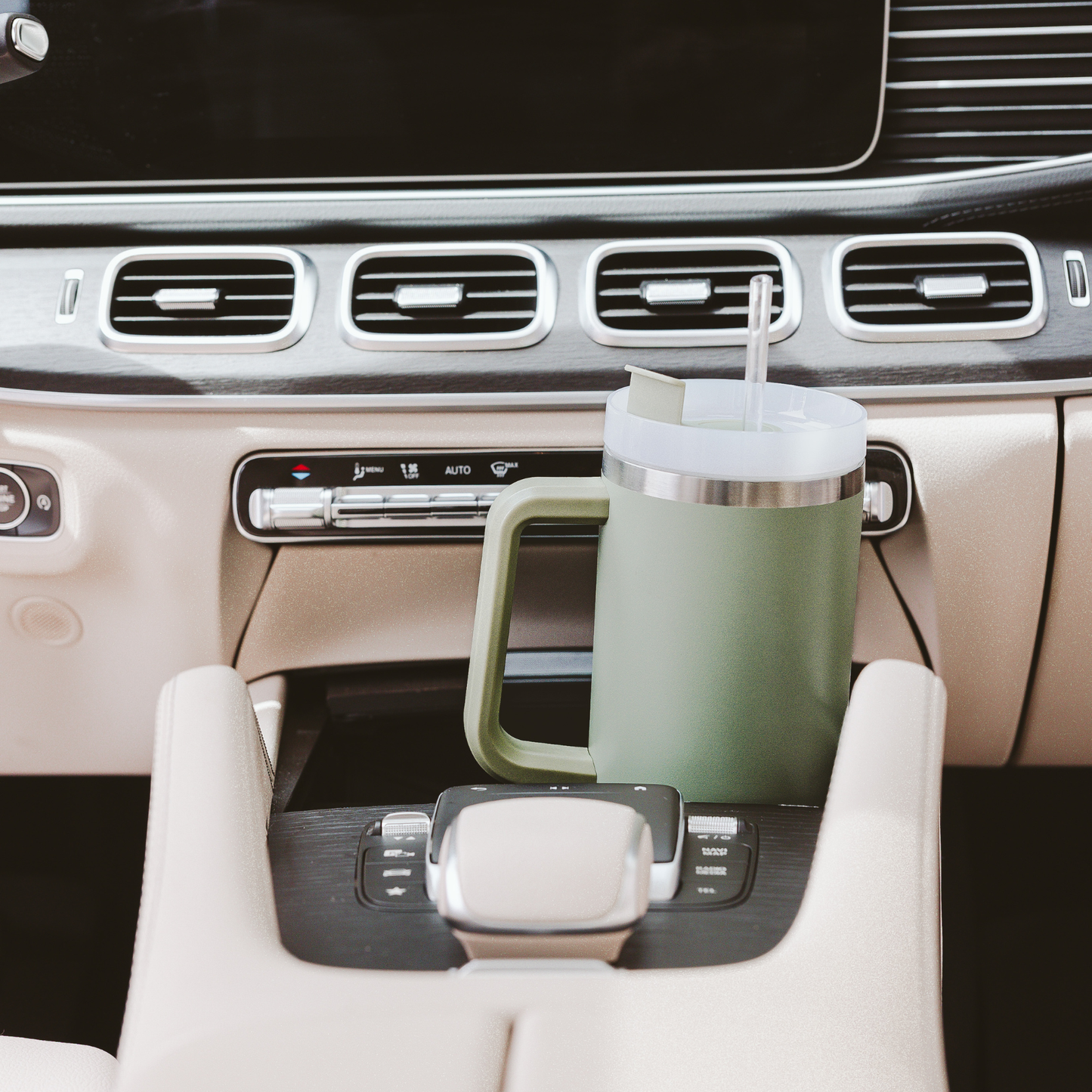 Sage Green 40 oz Travel Tumbler