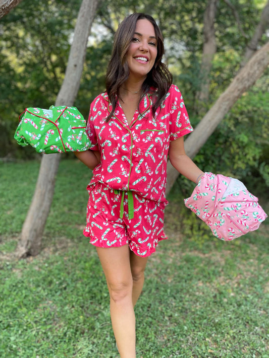 Christmas Candy Pajama Set in Three Colors *HC (Online Exclusive)