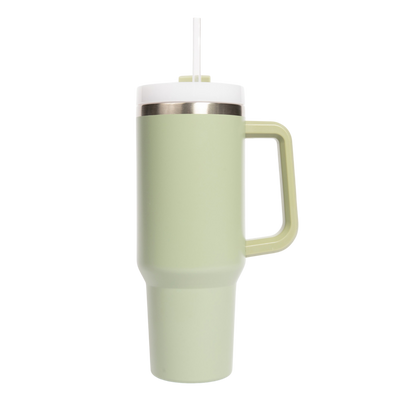 Sage Green 40 oz Travel Tumbler