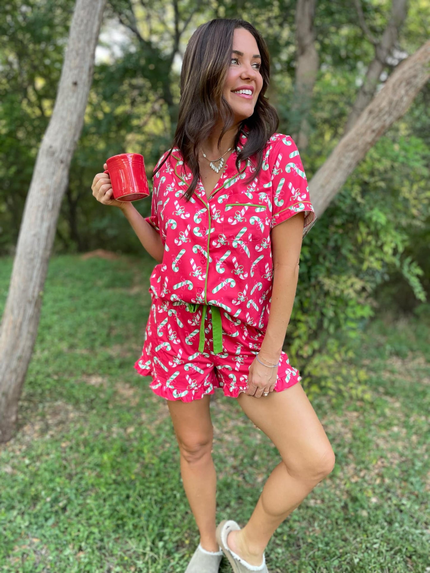 Christmas Candy Pajama Set in Three Colors *HC (Online Exclusive)