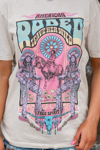 Camiseta con gráfico extragrande de American Rodeo