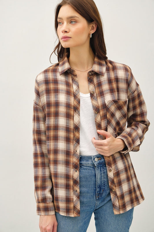 STAY FOR AWHILE FLANNEL