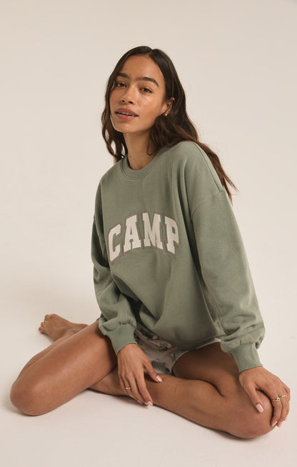 OVERSIZED CAMP SWEATSHIRT