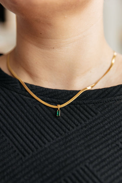 Un momento como este collar con colgante en verde (exclusivo en línea) 