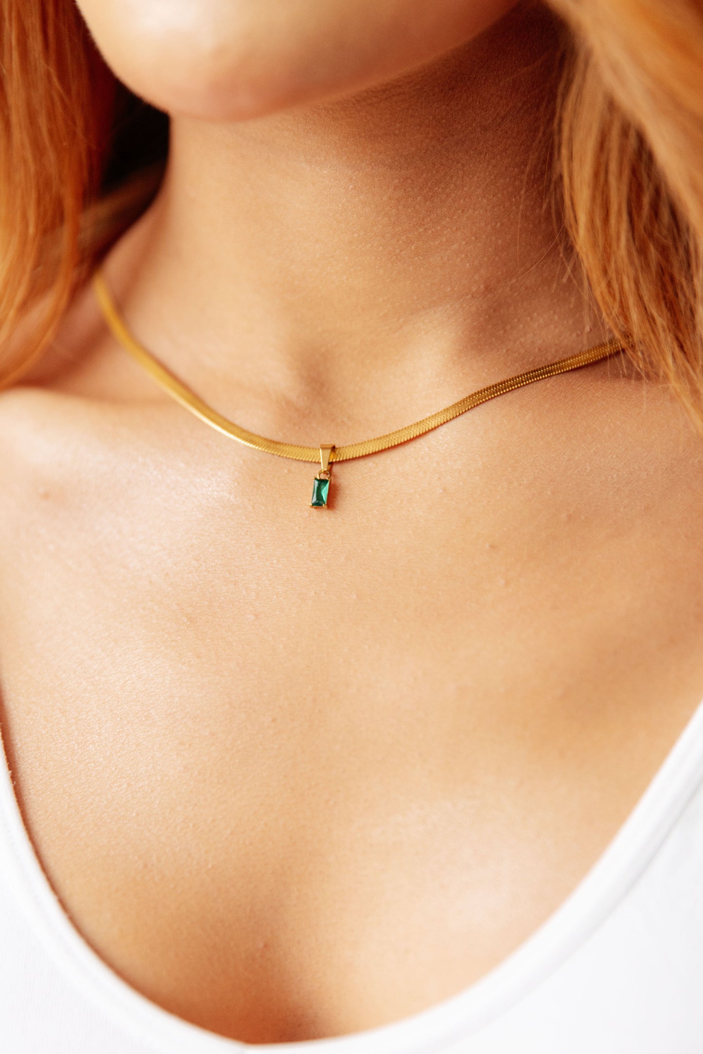 A Moment Like This Pendant Necklace in Green (Online Exclusive)