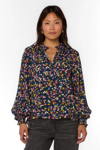 Avena Multi Ditsy Floral Blouse