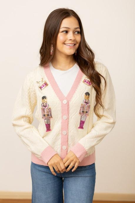 Beige and Pink Nutcracker Sweater *HC (Online Exclusive)