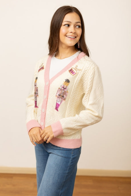 Beige and Pink Nutcracker Sweater *HC (Online Exclusive)