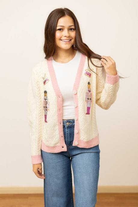 Beige and Pink Nutcracker Sweater *HC (Online Exclusive)