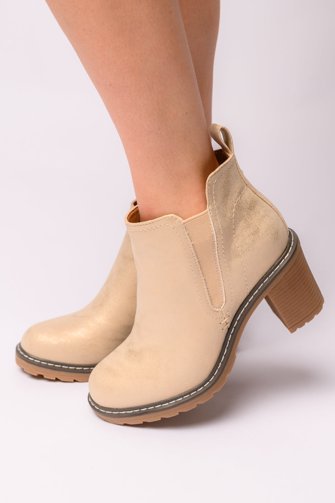 Bite Me Bootie in Gold (Online Exclusive)