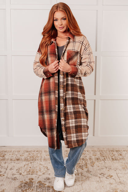 Cabin Fever Flannel Plaid Oversized Shacket (Online Exclusive)