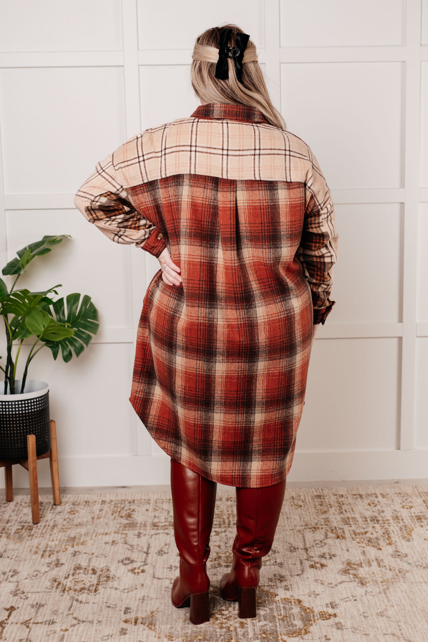 Cabin Fever Flannel Plaid Oversized Shacket (Online Exclusive)