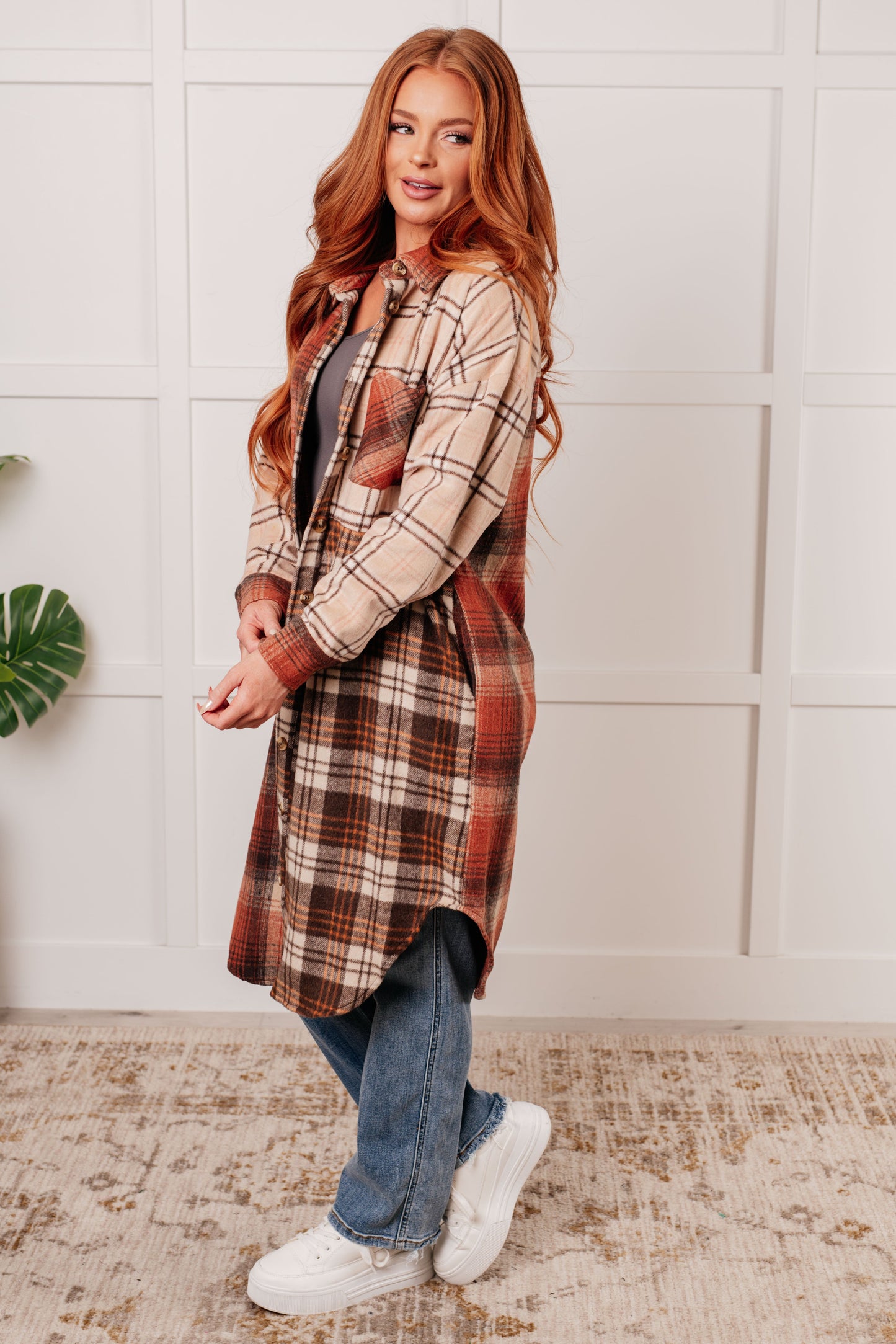 Cabin Fever Flannel Plaid Oversized Shacket (Online Exclusive)