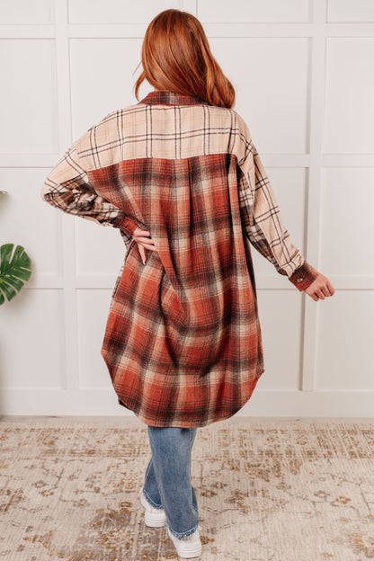 Cabin Fever Flannel Plaid Oversized Shacket (Online Exclusive)