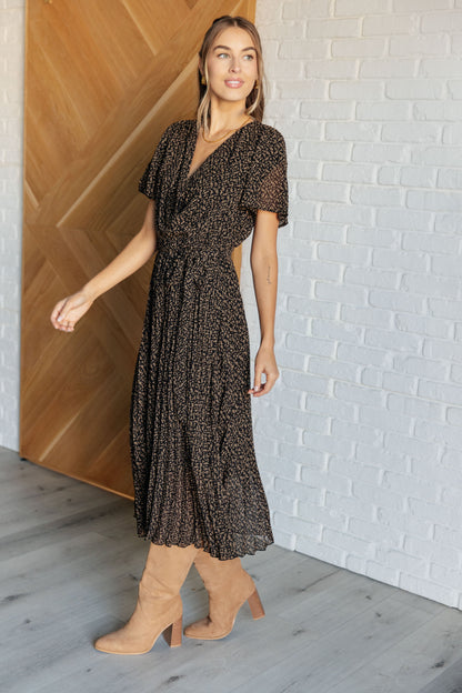 Cause a Scene Surplice Neck Dress (Online Exclusive)