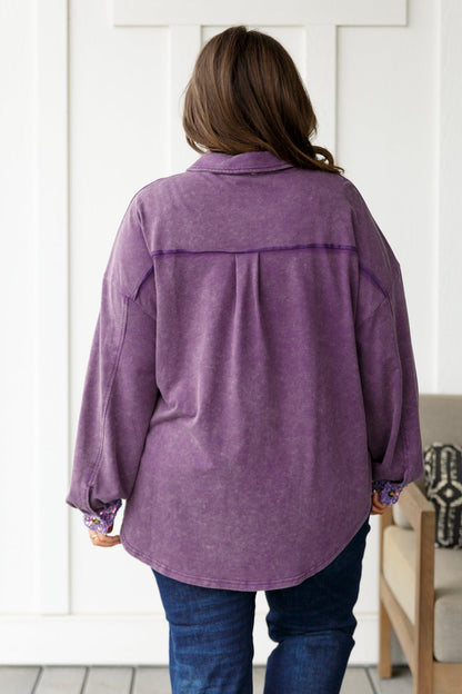 Chaos of Sequins Shacket in Purple (Online Exclusive)