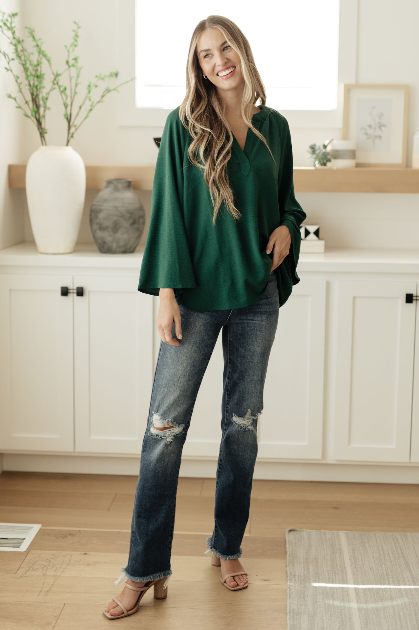 Climb On V-Neck Blouse (Online Exclusive)