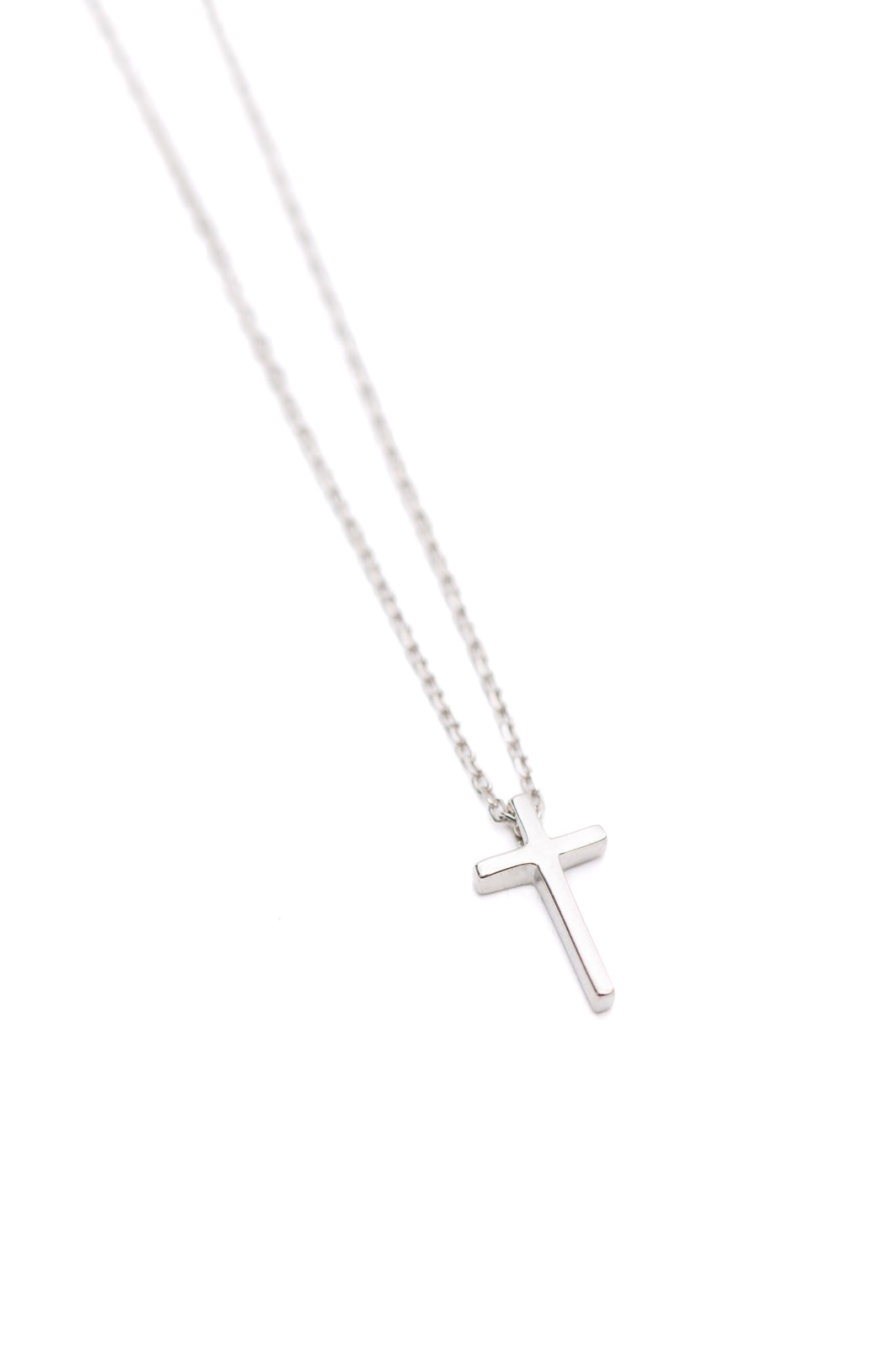 Dainty Silver Cross Necklace (Online Exclusive)