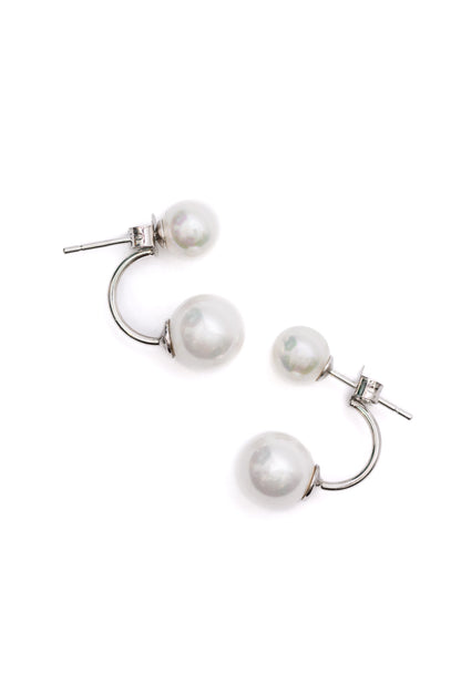 Double Pearl Stud Earrings (Online Exclusive)