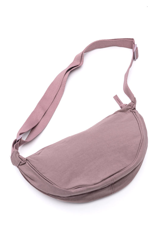 Essentially Everything Round Mini Crossbody Bag in Lavender (Online Exclusive)