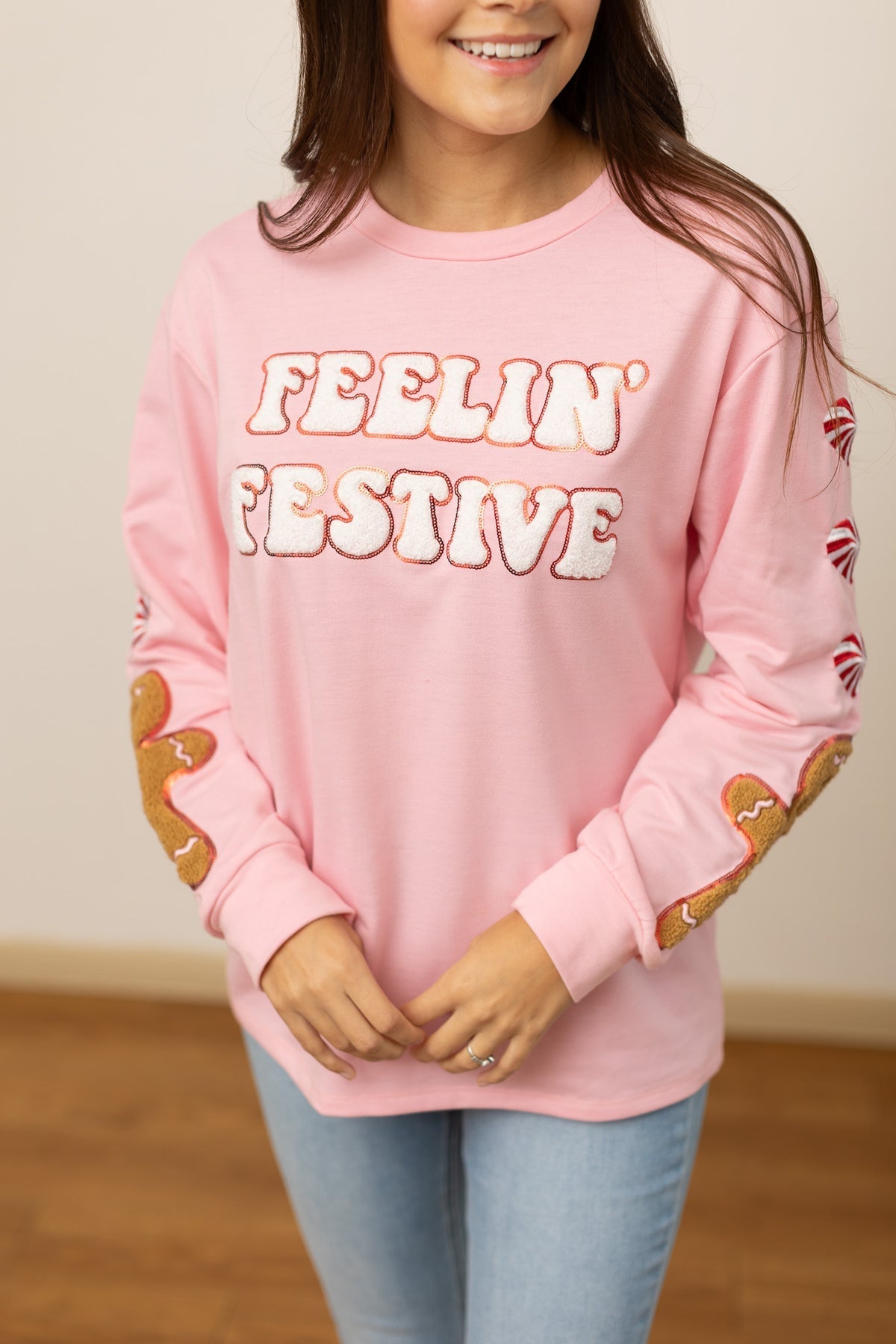 Feelin' Festive Pink Sweater *HC (Online Exclusive)