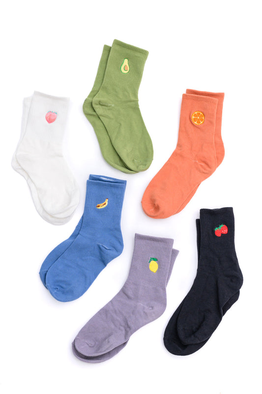 Fruit Snack Socks Set of 6 (Online Exclusive)