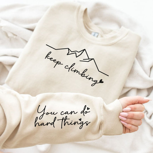 Keep Climbing Sweatshirt in Three Colors (Online Exclusive)