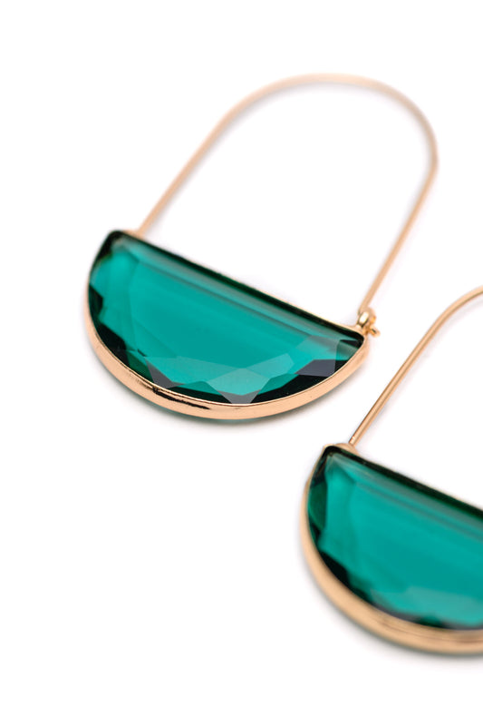 Half Circle Crystal Earrings (Online Exclusive)