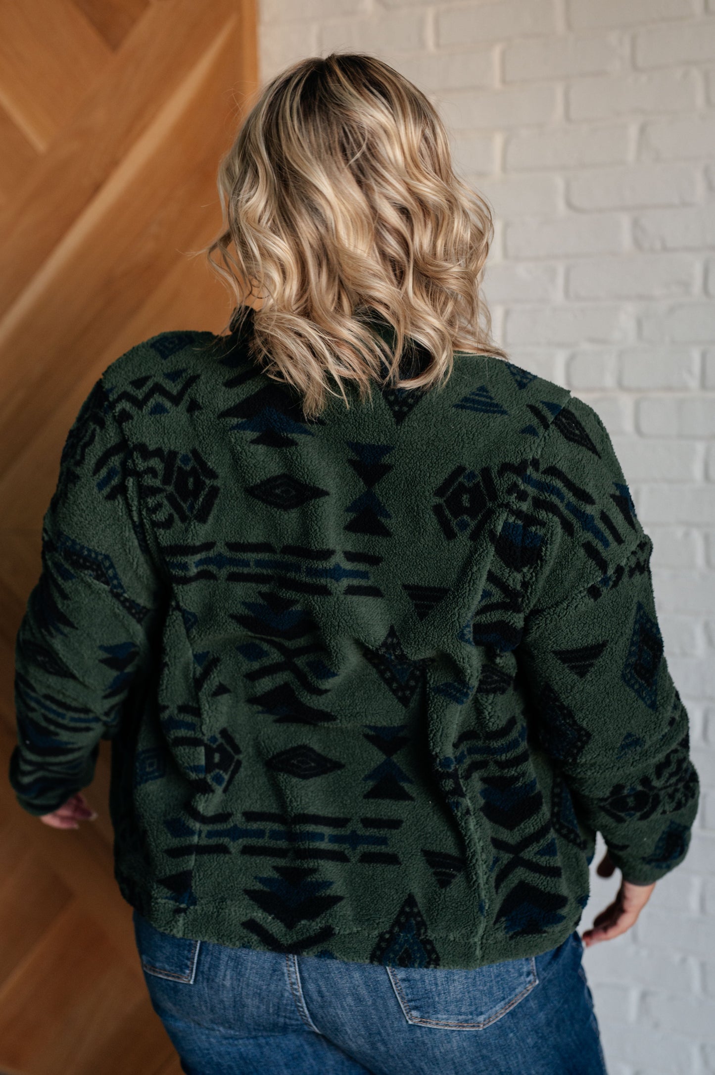 High Perspective Geometric Fleece Jacket (Online Exclusive)